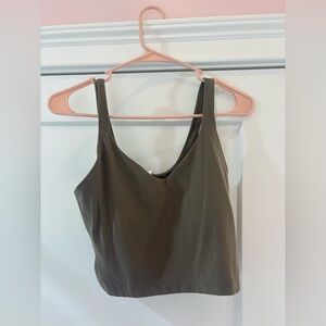 lululemon athletica Olive Scoop-Neck Crop Tank